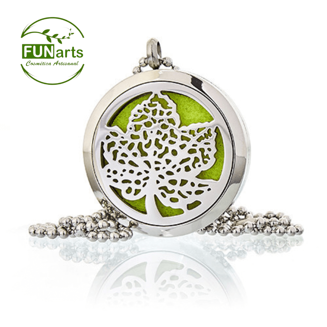 Colar De Aromaterapia Folha