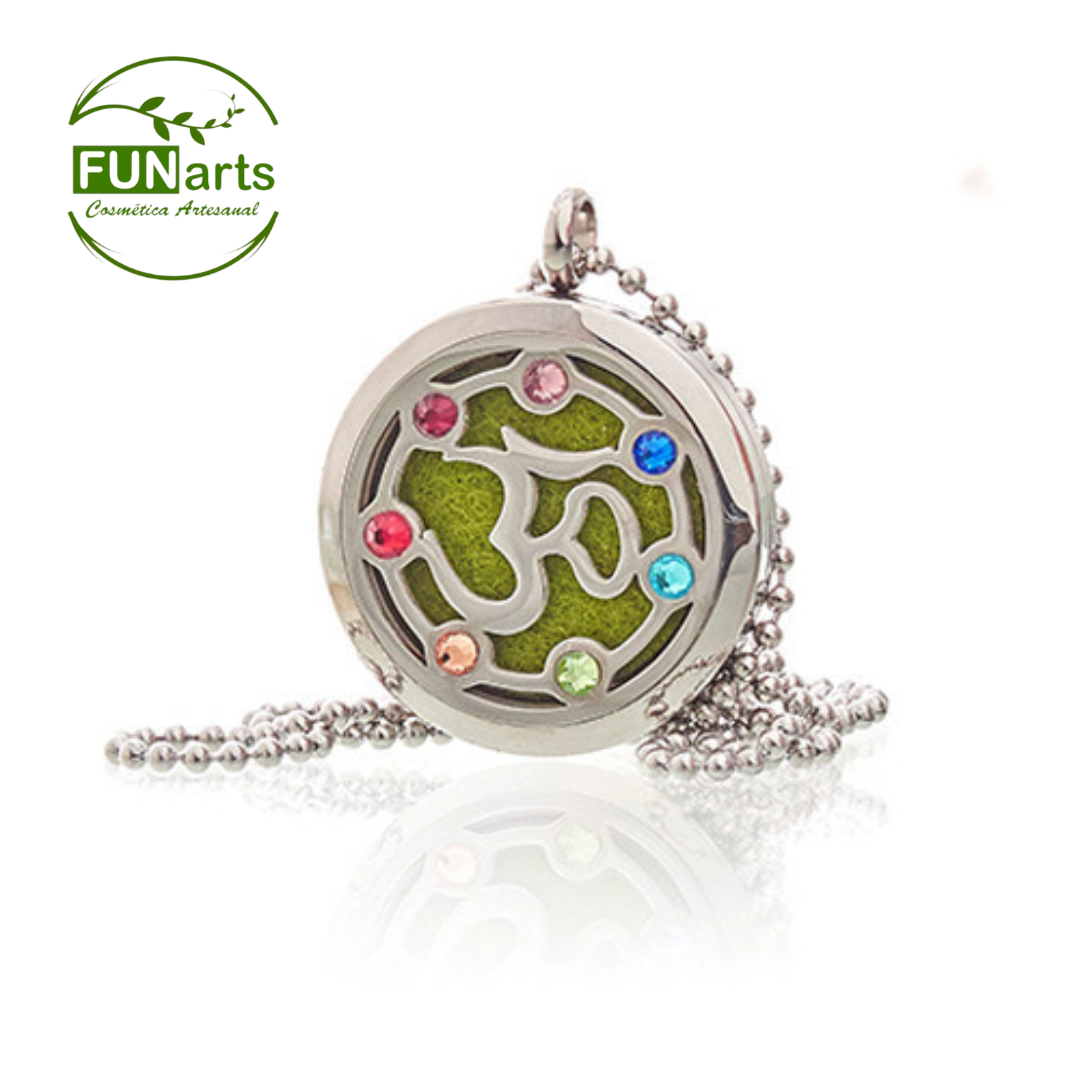 Colar De Aromaterapia OM Chakra